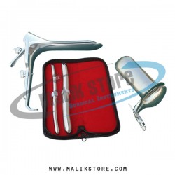 Hegar uterine dilator set 2pieces 9-10, 17-18, grave large, collin large